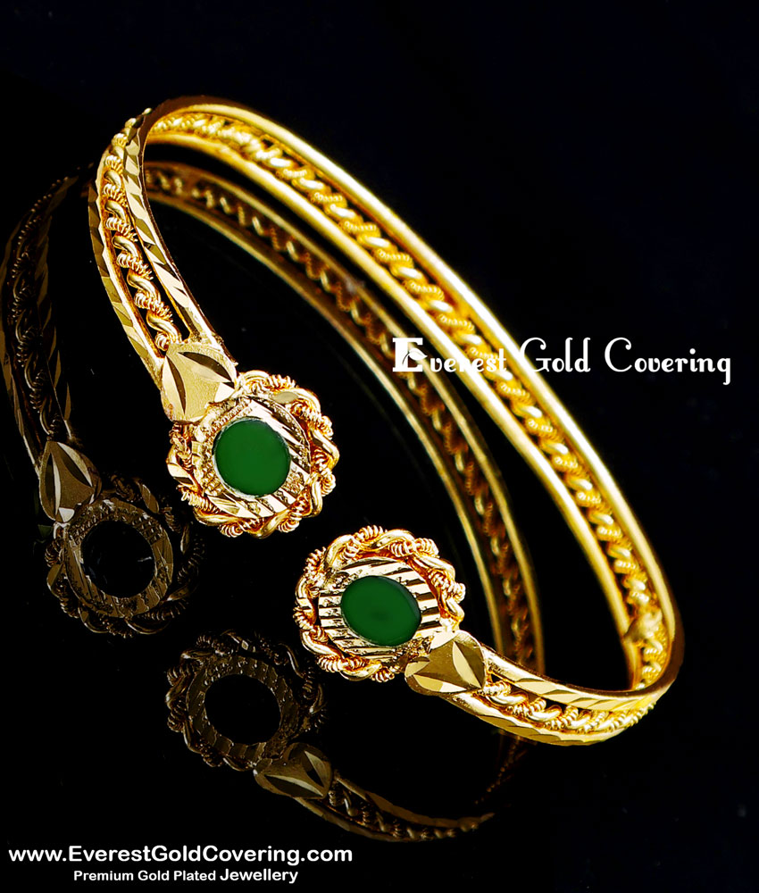 BCT582 - 2.12 Kerala Palakka Bangle Type Adjastable Palakka Bracelet