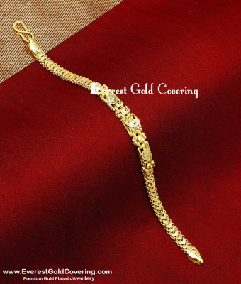 BCT593 - Latest 2 Gram Gold Chain Design Bracelet for Men