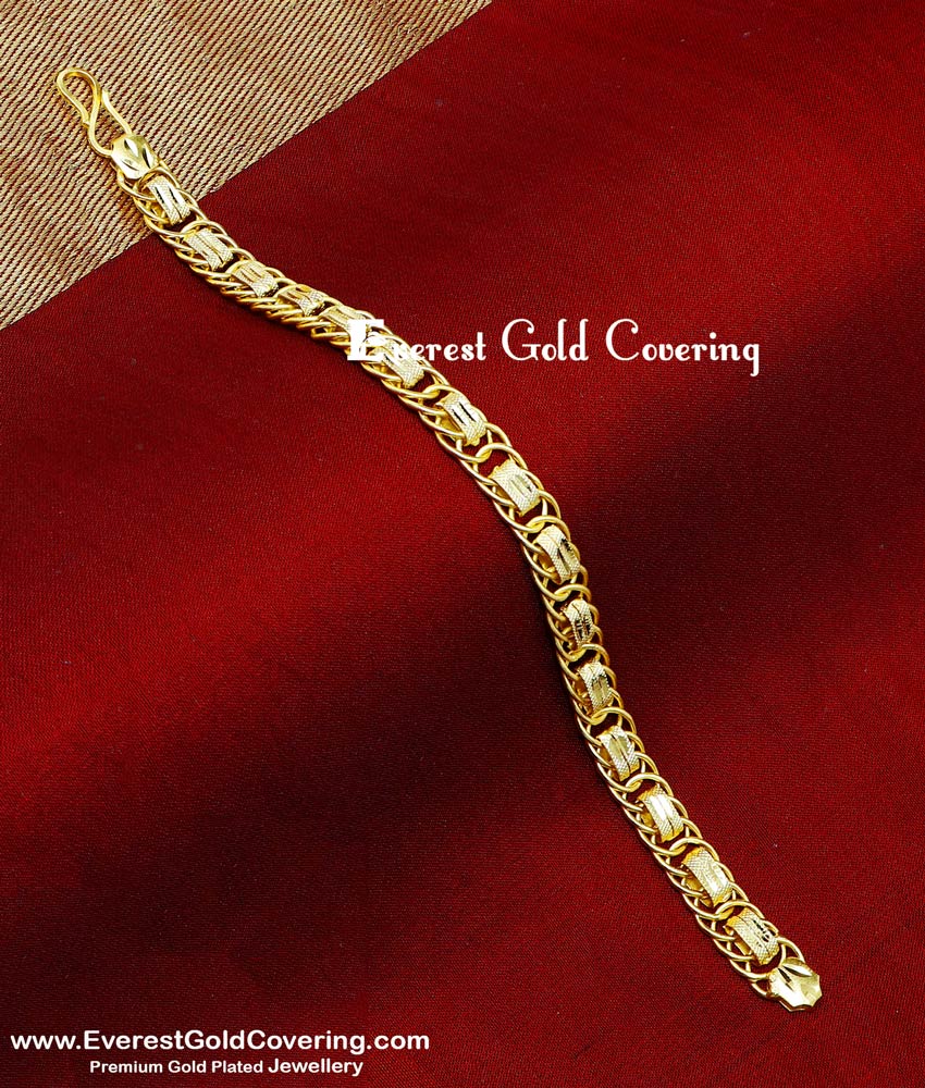 BCT594 - Top Quality 2 Gram Gold Plated Bracelet Design Latest