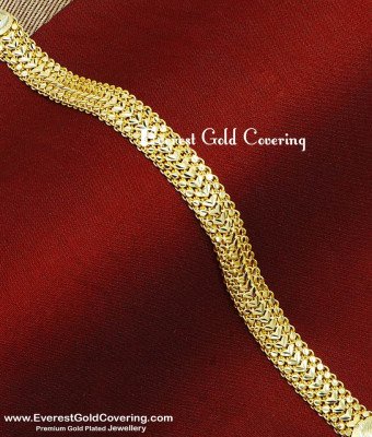 BCT595 - Gold Look 2 Gram Gold Forming Chain Bracelet Design
