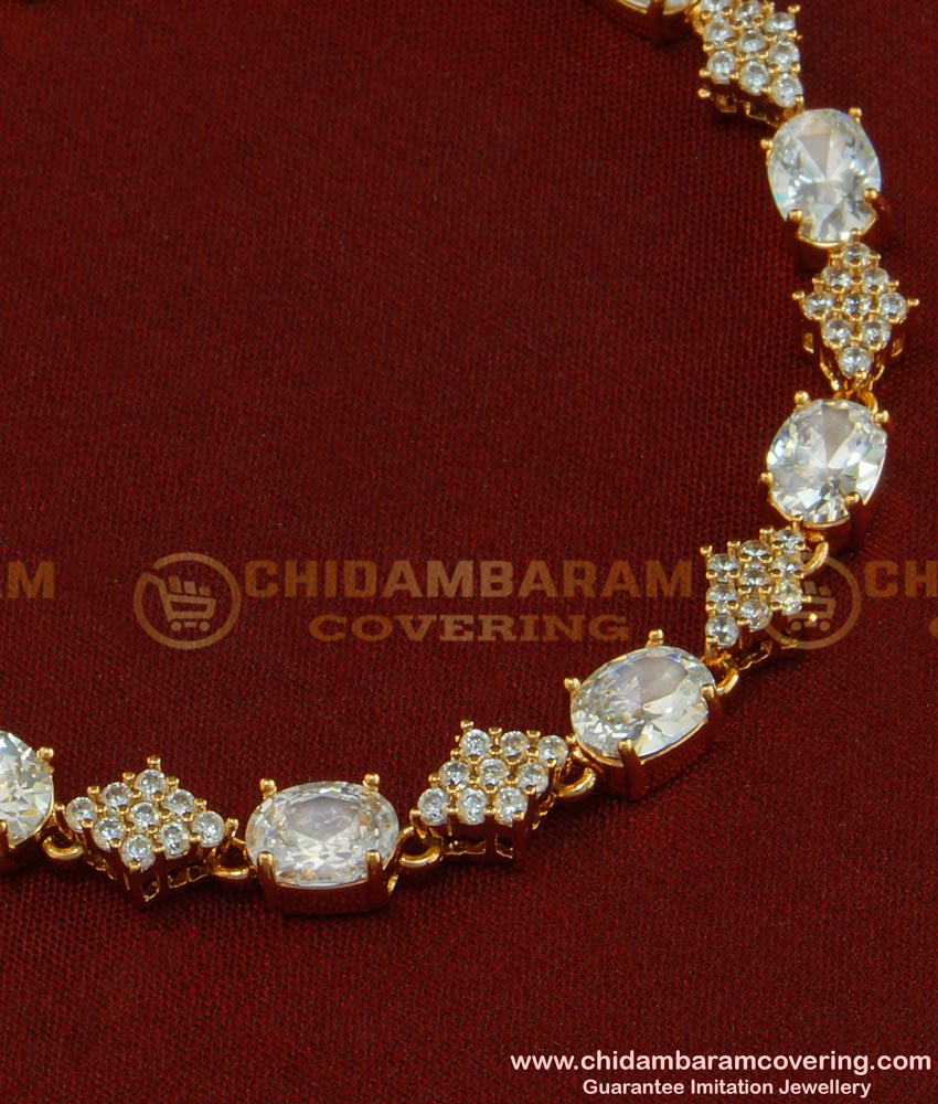 BCT74 - Stylish Modern Real Diamond Design Rose Gold Bracelet Design Imitation Jewellery