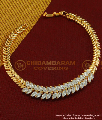 BCT75 - Unique American Diamond Rose Gold Bracelet Best Gift for Women 