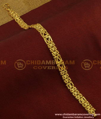 BCT77 - Most Attractive Gold Design Men Bracelet Latest Collection for Groom