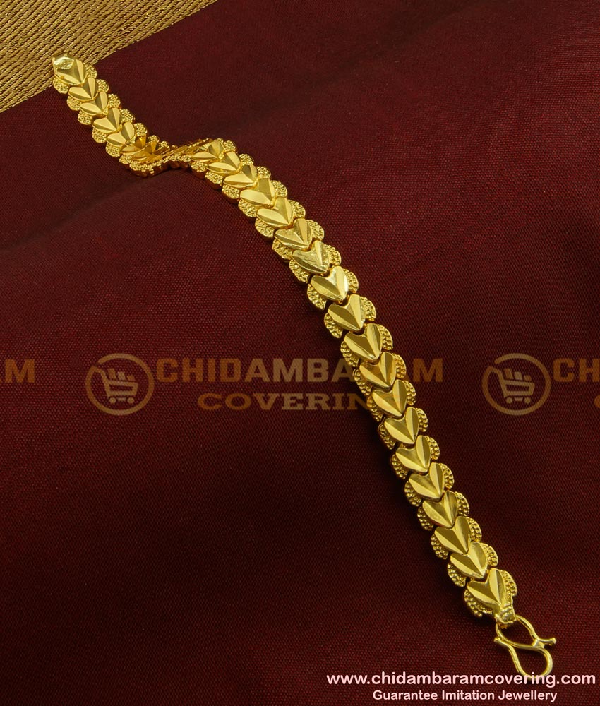 BCT84 - Beautiful Gold Inspired Heart Shaped 1 Gram Gold Bracelet
