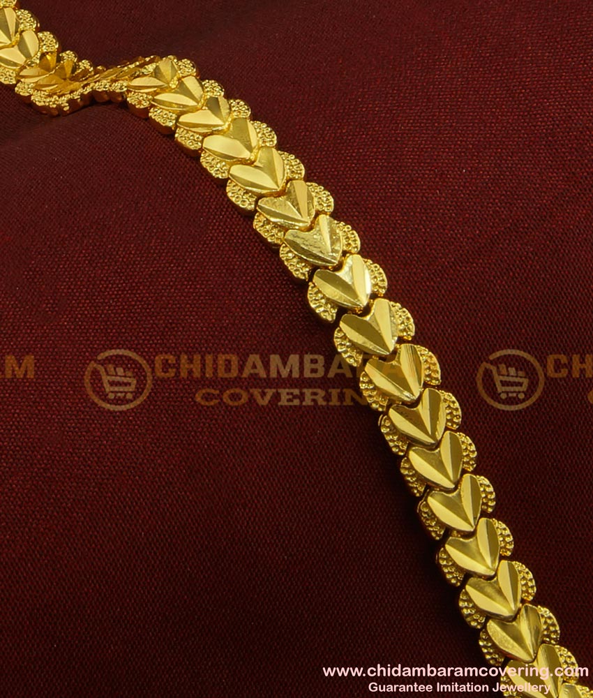 BCT84 - Beautiful Gold Inspired Heart Shaped 1 Gram Gold Bracelet