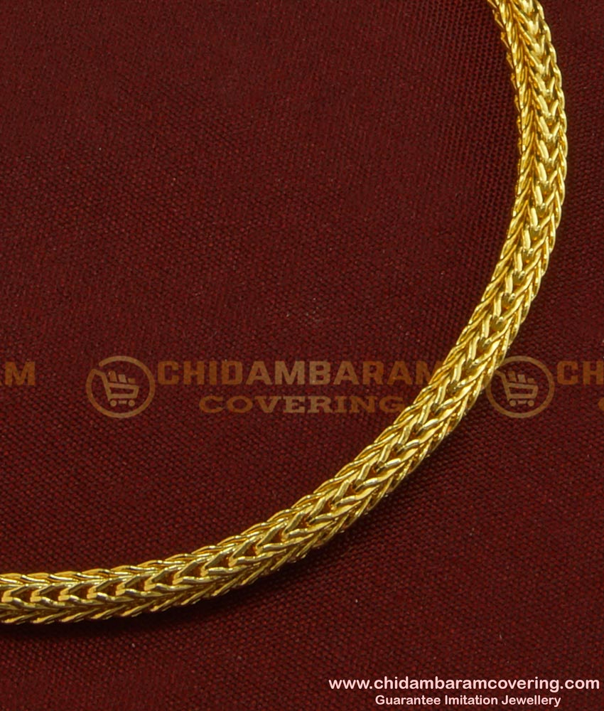 BCT86 - Gold Plated Simple Roll Chain Bracelet Design Imitation Jewellery 