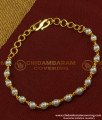 BCT87 - Elegant Light Weight Pearl Gold Bracelet Designs Gold Covering Jewellery