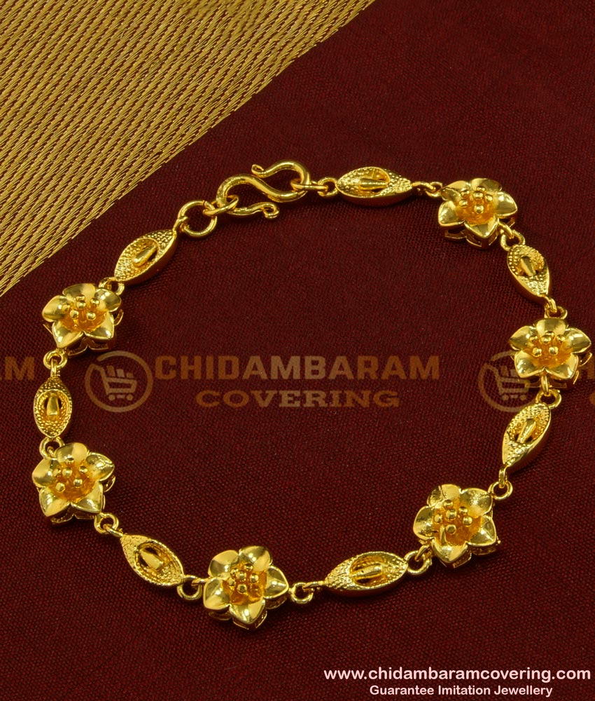 BCT89 - One Gram Gold Plated Jewellery Hand Chain Bracelet for Ladies