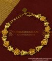 BCT91 - Most Beautiful Rose Flower Design 1 Gram Gold Bracelet