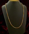 CHN031 - Stylish Gold Plated Pearl and Gold Balls Chain Designs Online 