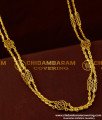 CHN041 - Rettai Vadam Glass Cutting Chain With Flower Design Connector Two Line Chain Online