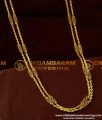 CHN042-LG - 30 inches Long Rettai Vadam Glass Cutting Chain Design Two Line Gobi Chain Online