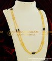 CHN044-LG - Rettai Vadam Black Crystal 30 Inches Chain Gold Model Covering Chains Buy Online