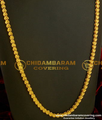 CHN048 - Stunning Gold Heart Design Chain 1 Gram Gold Chain Buy Online 