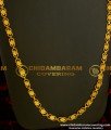 CHN049-LG - 30 Inches Long Chain Diamond Cut Gold Plated Chain for Female