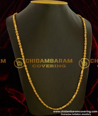 CHN050 - Kerala Spring Flexible Long Chain Gold Plated Chain Online