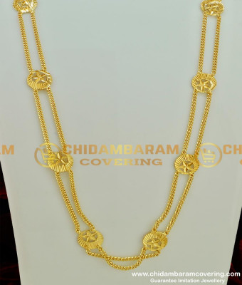 CHN078 - Gold Plated Rettai Vadam Pirai Chain Muslim Bridal Marriage Thali Chain Design Buy Online