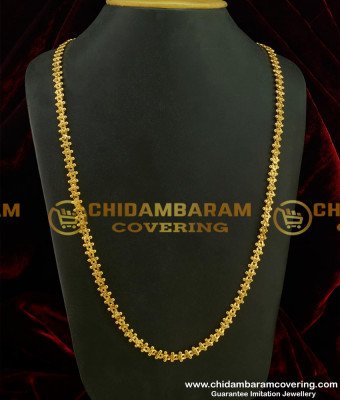 CHN082 - Traditional Design One Gram Gold Annamalai Chain Design Guarantee Chain Buy Online 