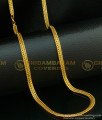 CHN098-XLG - 36 Inches Long Gold Plated Daily Wear Thick Gold Long Chain for Men 