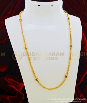 CHN152 - New Model South Indian Enamel Chain Thirumangalyam Kodi Saradu Chain for Women