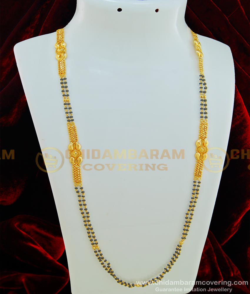 CHN131 - Traditional Kerala Gold Ornaments Karimani Mala Gold Designs Buy Online Shopping 