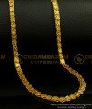 CHN164-LG - 30 Inches Long Real Gold Pattern Thick Butterfly Design Guaranteed One Gram Gold Chain Online