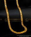 CHN176 - Latest Double Line Heart Design Broad Heavy Thick Designer Gold Plated Chain Online 