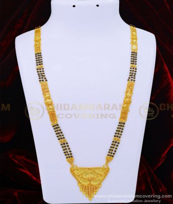 CHN203 - 36 Inches Gold Design First Quality Maharashtrian Wedding Mangalsutra Design Gold Forming Jewellery Online