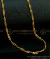 CHN206 - One Gram Gold Twisted Disco Chain Buy Indian Imitation Jewellery Online
