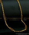 CHN207 - One Gram Gold Plated Light Weight Poo Katta Mugappu Model Chain Buy Online
