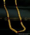 CHN208 - One Gram Gold Plated New Pattern Red Crystal Designer Broad Chain Buy Online