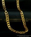 CHN211-LG - 30 Inches 1 Gram Gold Plated Guaranteed Long Chain Heavy Thick Link Chain for Men