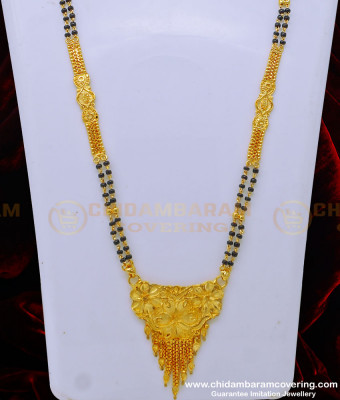 CHN218 - 30 Inches North Indian Mangalsutra Design Forming Gold 2 Line Designer Mangalsutra Online