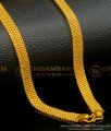 CHN238-LG - 30 Inches Long One Gram Gold Daily Wear Broad Gold Chain for Men 