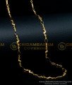 CHN249 - Unique Black Beads Daily Use Chain Artificial Gold Chain for Ladies