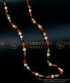 CHN252 - Traditional Beads Long Chain Designs Indian Imitation Jewellery Online Shopping