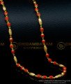 CHN254 - Traditional Pavalam Chain Models Imitation Coral Jewellery Online Shopping