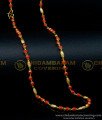 CHN254 - Traditional Pavalam Chain Models Imitation Coral Jewellery Online Shopping