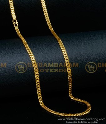 CHN262 - Traditional Gold Design Gold Plated Chain with Guarantee 
