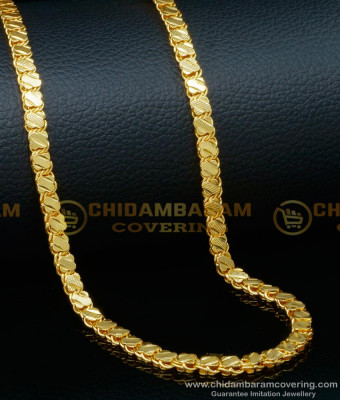 CHN264 - 24 Inches Latest Butterfly Design Gold Plated Chain with Guarantee