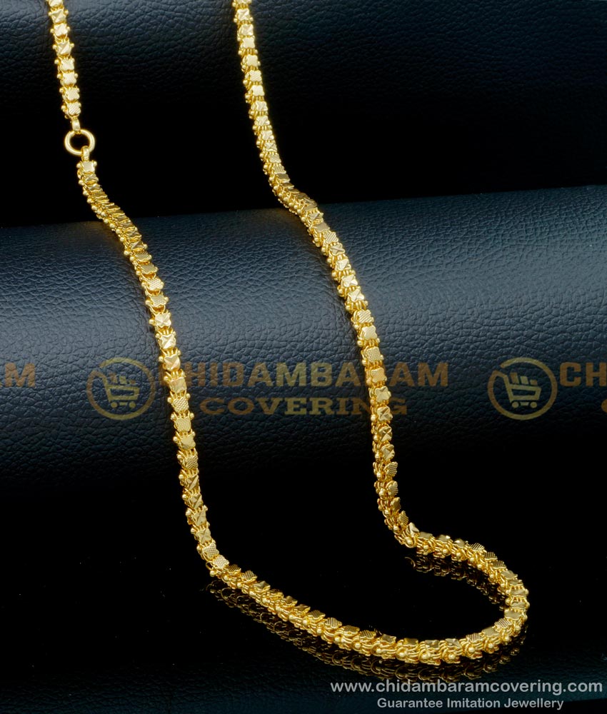 CHN266-XLG - 36 Inches Gold Plated Jewelry Long Chain Online Shopping