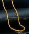 CHN268-XLG - 36 Inches Traditional Gold Chain Design Oval Leaf Cutting Gold Plated Long Chain Online 