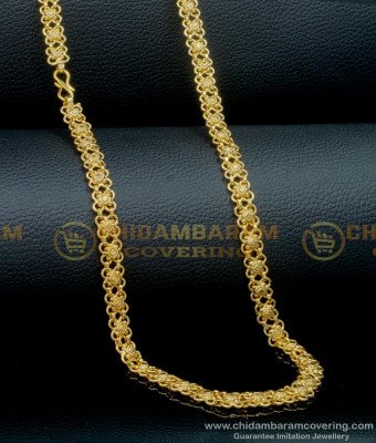 CHN269-LG - 30 Inches Original Gold Plated with Guarantee Long Chain Designs  