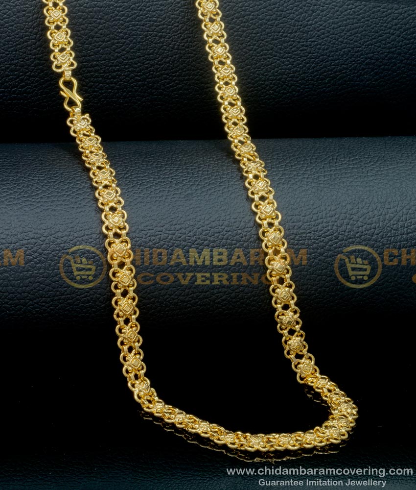 CHN269-LG - 30 Inches Original Gold Plated with Guarantee Long Chain Designs  