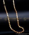 CHN273 - Trendy Pattern 1 Gram Gold Plated Beads Chain for Ladies