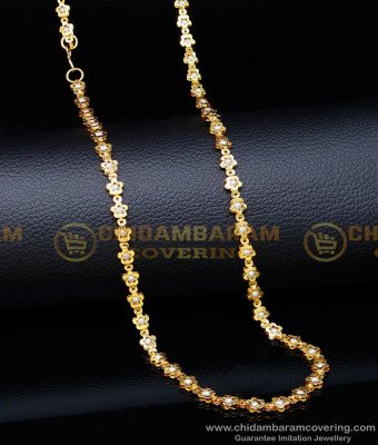 CHN274 - Traditional Light Weight Pearl Long Chain Designs for Women