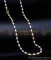 CHN276 - Beautiful Long White Pearl Chain Designs for Ladies