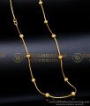 CHN282 - Latest Light Weight Thin Chain with Gold Balls Design 