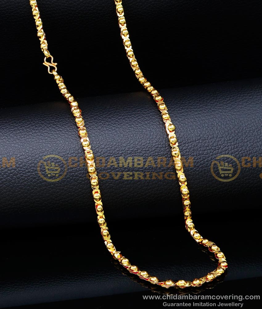 CHN287 - Gold Model Daily Use Paruppu Chain Design Buy Online 