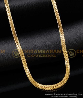 SHN134 - Trendy Thick Heavy Gold Plated Chain Design for Men